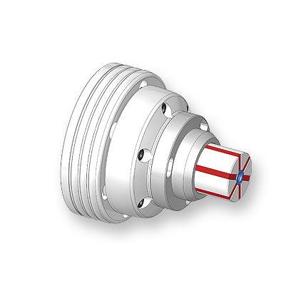 machining chuck / expandable / 6-jaw / workpiece