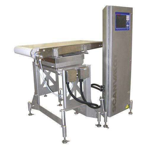 food product checkweigher / for the food industry / modular / with belt conveyor