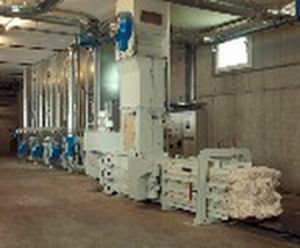 horizontal baling press / top-loading / channel / automatic