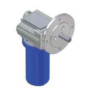 permanent magnet electric gearmotor / orthogonal / worm