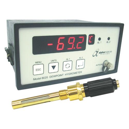 digital hygrometer / in-line / dew-point / relative humidity