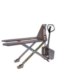 hand pallet truck / walk-behind / multifunction / high-lift