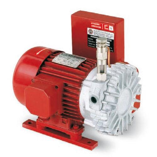 rotary vane vacuum pump / lubricated / single-stage / with electric actuator