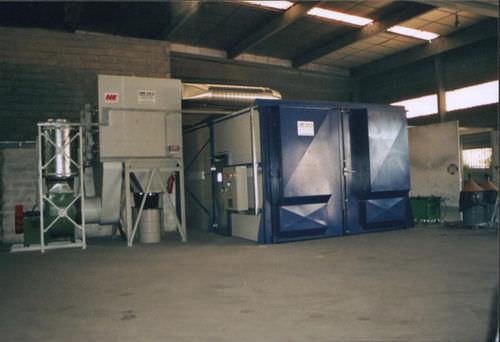 thermal spray booth