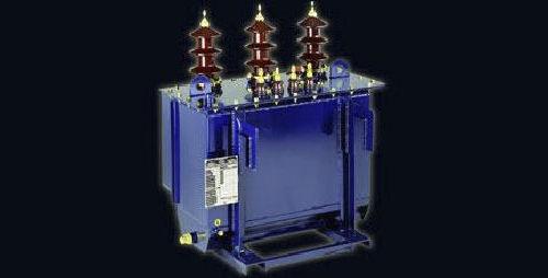 distribution transformer / encapsulated / pole-mounted / three-phase