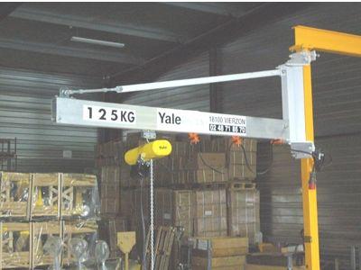 wall-mounted jib crane / overbraced / hollow section