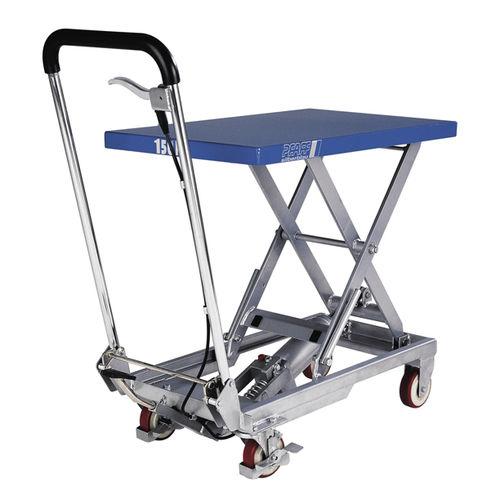 scissor lift table / hydraulic / foot-operated / loading