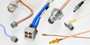 coaxial connector / straight / flange / RF