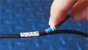 marking clip / for cables / plastic