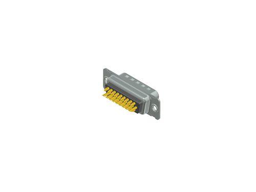 D-Sub connector / crimp / miniature / high-density