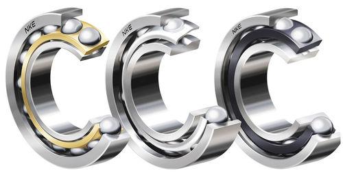 ball bearing / single-row / angular-contact / steel