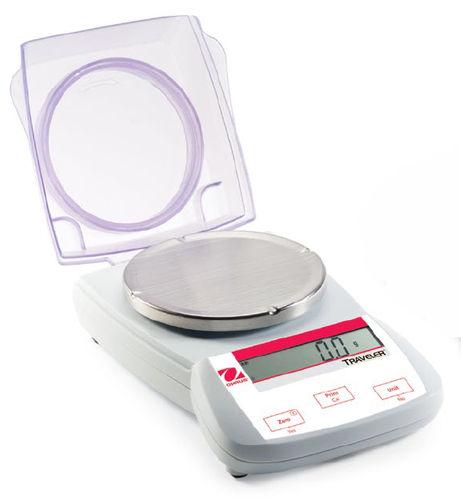 compact scales / digital / stainless steel pan / portable