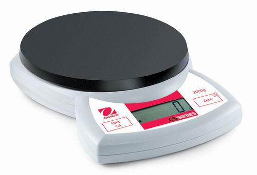 compact scales / with LCD display / stainless steel pan / portable