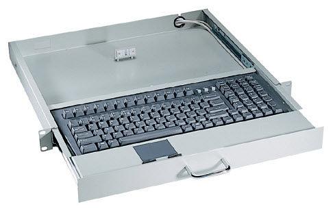 rack drawer keyboard / membrane / with touchpad / rugged
