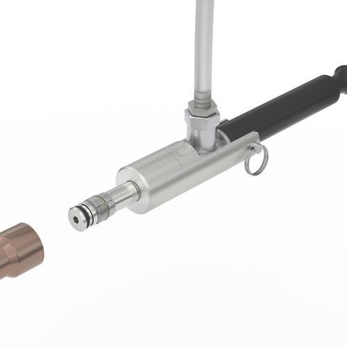 push-to-connect quick coupling / aluminum / stainless steel / for straight tubes