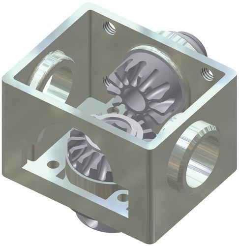 bevel gear reducer / orthogonal / for workstation height adjustment