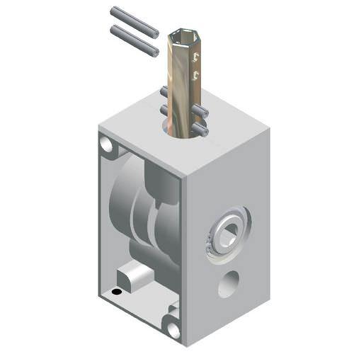 bevel gear reducer / orthogonal / for large sun shades