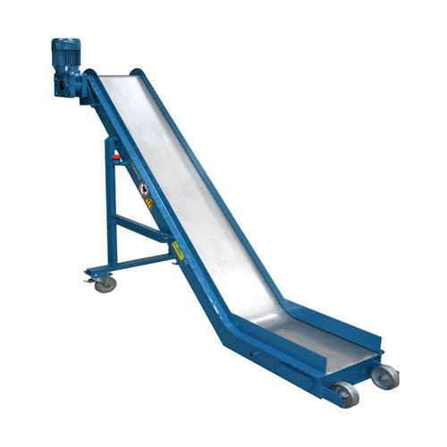 magnetic belt conveyor / automatic / mobile / inclined