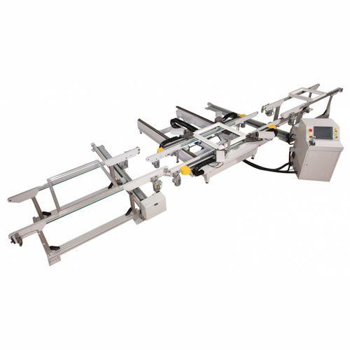 corner crimping machine with 4 heads / for aluminum profiles / automatic / electro-hydraulic