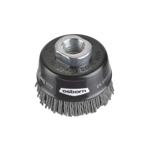 cup brush / cleaning / abrasive / nylon