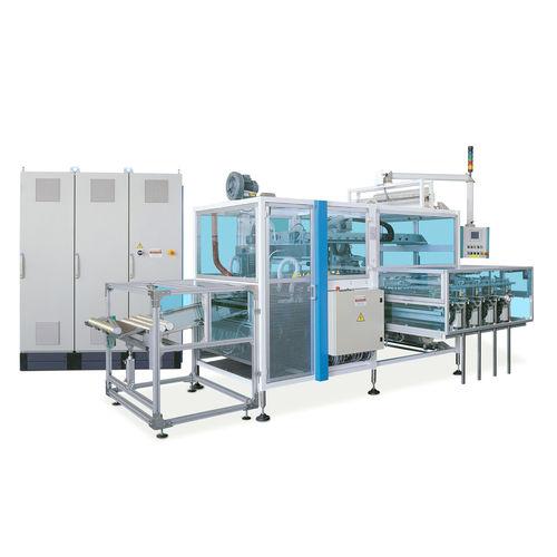 automatic film wrapping and shrinking machine