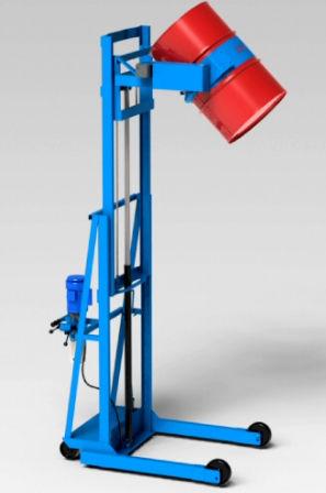 manual stacker truck / walk-behind / for drums