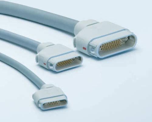 coaxial connector / rectangular / push-pull / plastic