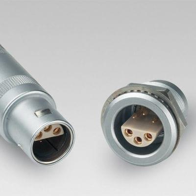 triaxial connector / coaxial / circular / push-pull