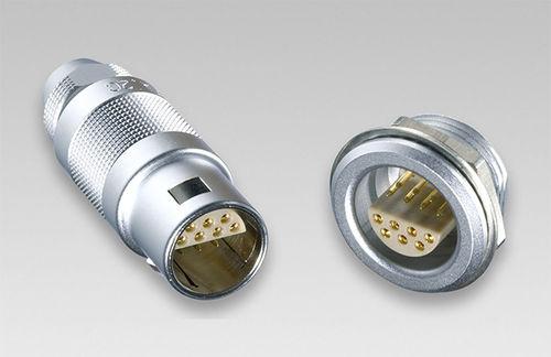 coaxial connector / circular / push-pull / multipolar