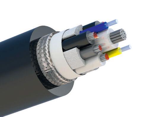 video cable / hybrid (fiber optic/electric) / multi-conductor / copper