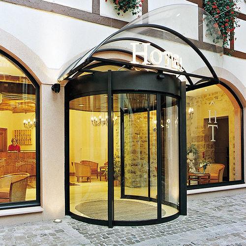 circular sliding doors / indoor / glass / automatic