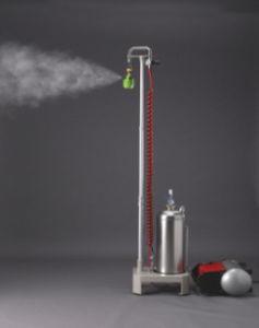 compressed air humidifier / water spray / mobile / portable