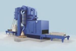 roller shot blasting machine / sheet metal / compact / automatic