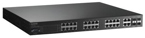 industrial ethernet switch / PoE / managed / 24 ports