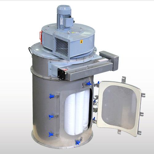 bag filter / flange / cylindrical / electromagnetic