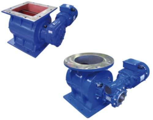 powder rotary valve / for pneumatic conveying / square-flange / round-flange