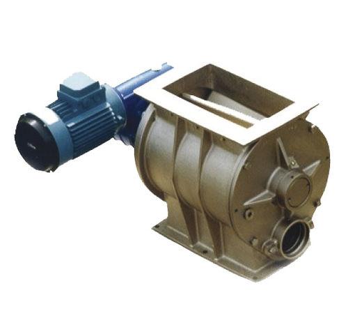 pneumatic conveying rotary valve / square-flange / blow-through