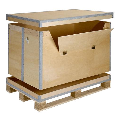 steel pallet box / plywood / for export / shuttle