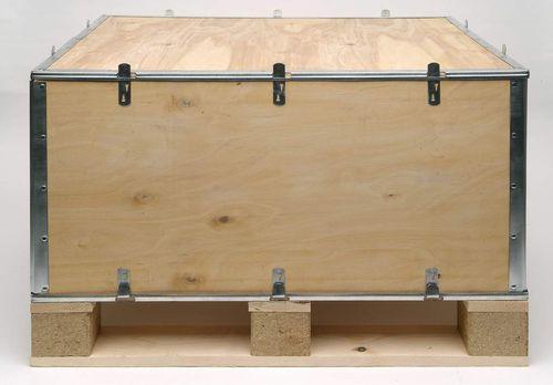 plywood pallet box / for export / reusable / folding