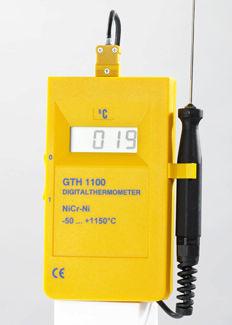 digital thermometer / probe / portable / for gas