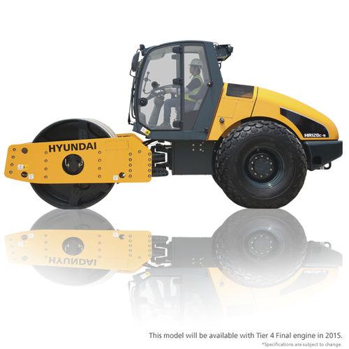 single-cylinder road roller / articulated / vibrating