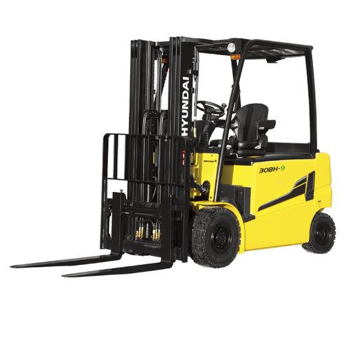 battery-powered forklift / ride-on / handling / 4-wheel