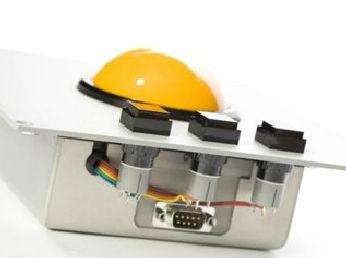 mechanical trackball / panel-mount / IP65 / stainless steel