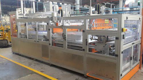 film packaging machine / for empty PET/HDPE bottles / automatic