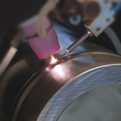 TIG welding head / high-precision / open / for tubes