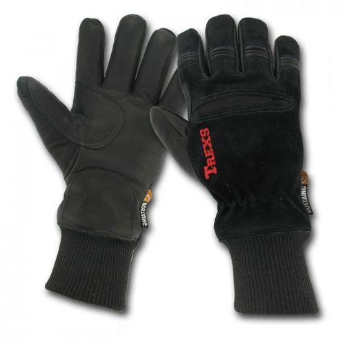 work glove / heat-resistant / leather / firefighters