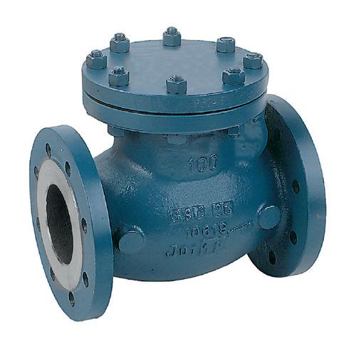 swing check valve / flange / for water / for steam