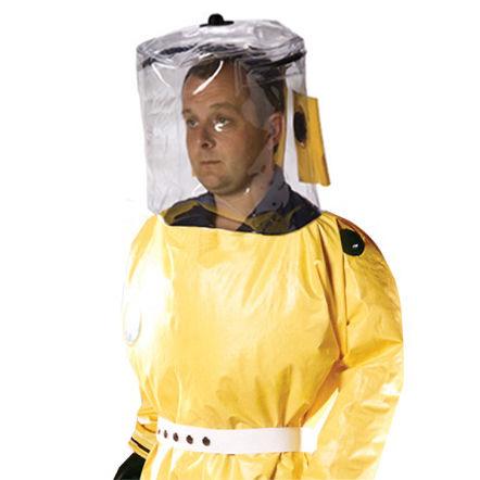 chemical protection coveralls / PVC / with breathing apparatus