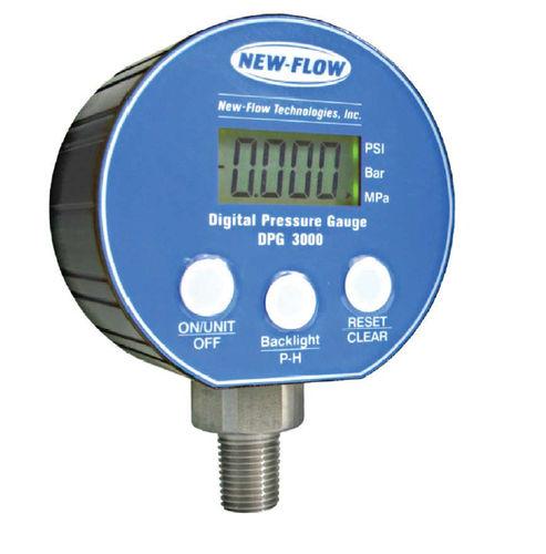 pressure gauge / Bourdon tube / digital / for gas / for liquids