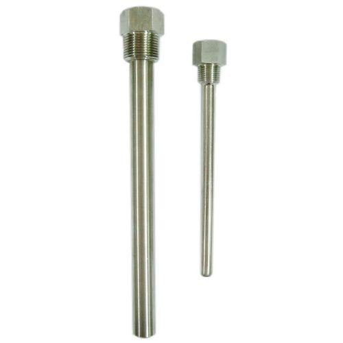 threaded thermowell / stainless steel / for thermocouples